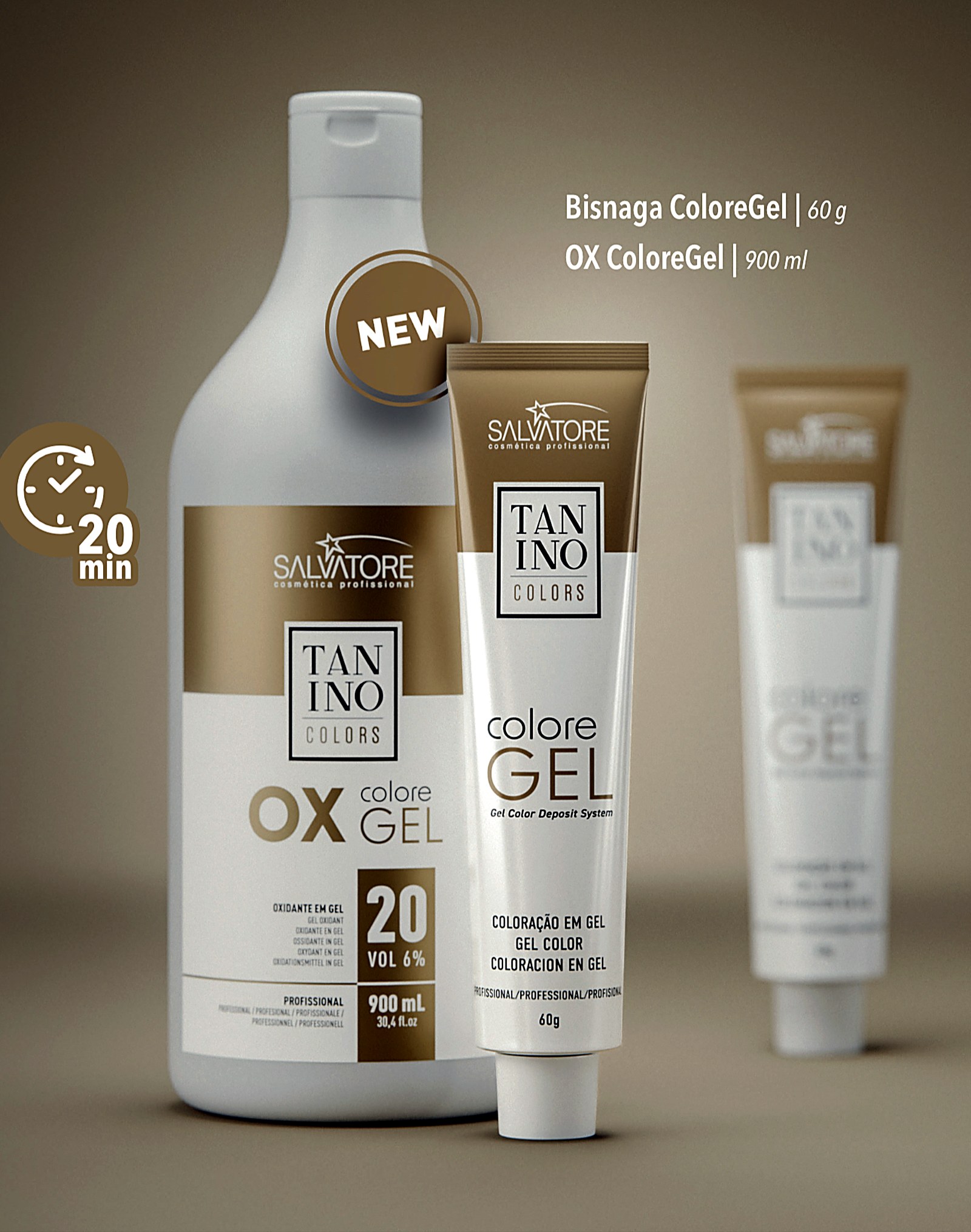 OX Colore Gel 20 Vol e Colore Gel Tanino Colors